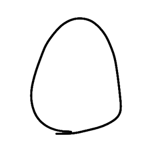 Hand-drawn egg