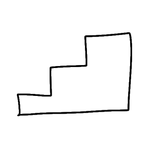 Hand-drawn stairs